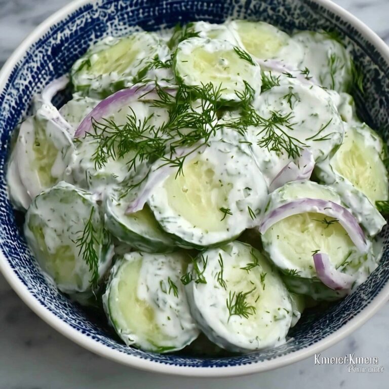 Cool and Creamy Tzatziki Cucumber Salad Recipe