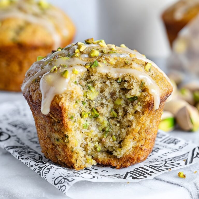 Vegan Pistachio Muffins with Pistachio Crumble Recipe