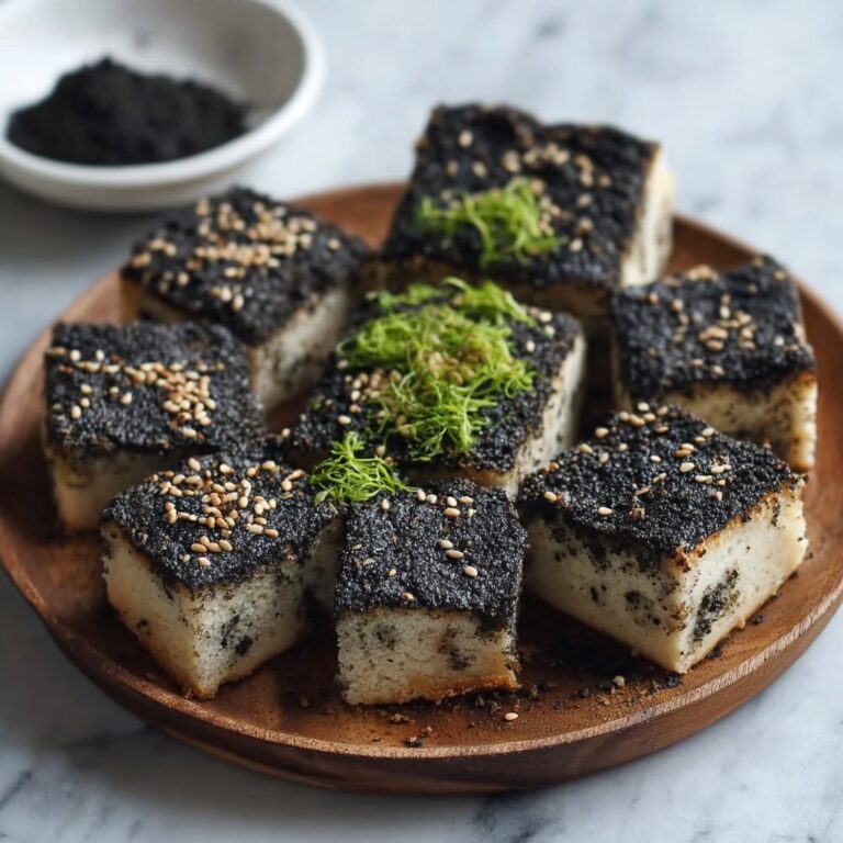 Japanese Black Sesame Mochi Cheesecake Recipe
