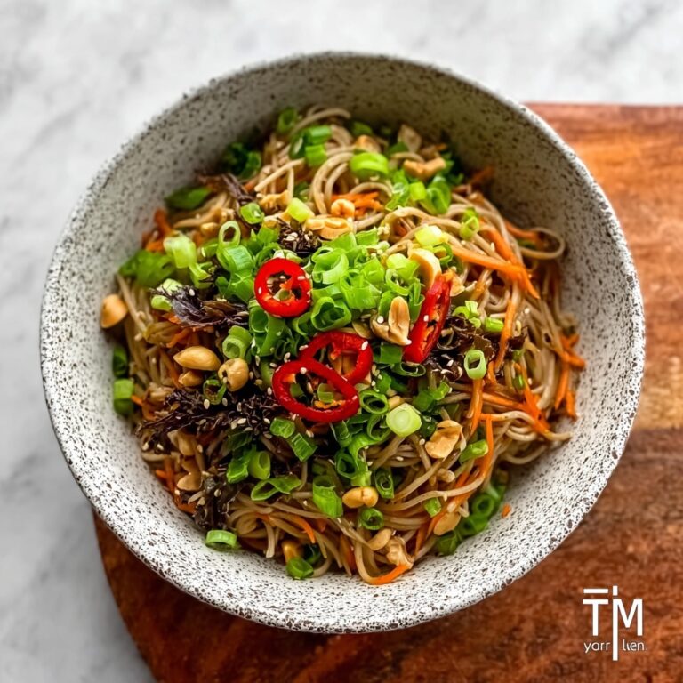 Soba Noodle Salad with Sesame, Spring Onion & Peanuts Recipe