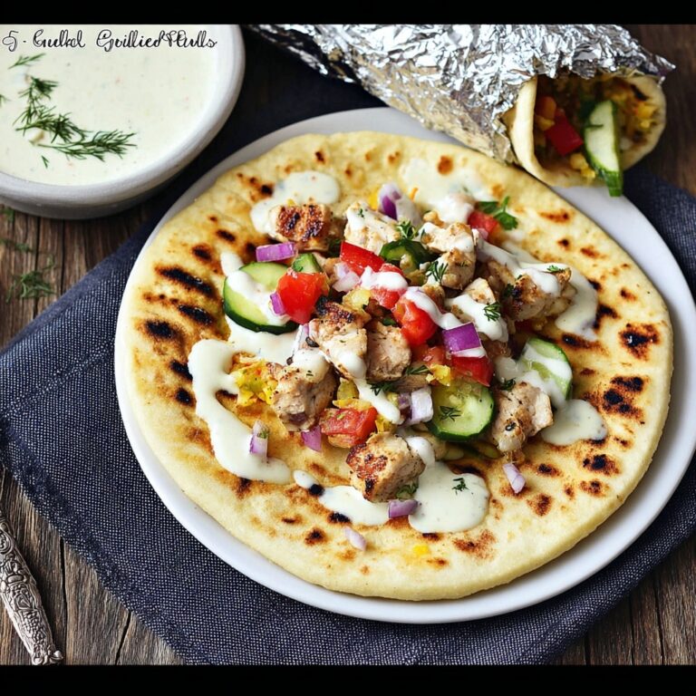 Greek Chicken Wraps with Tzatziki Sauce Recipe