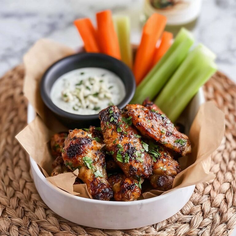 Dry Rub Baked Chicken Wings with Gorgonzola Sauce Recipe