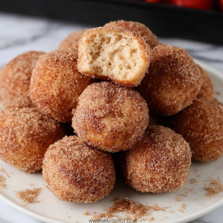 Mini Baked Cinnamon Sugar Donut Bites Recipe