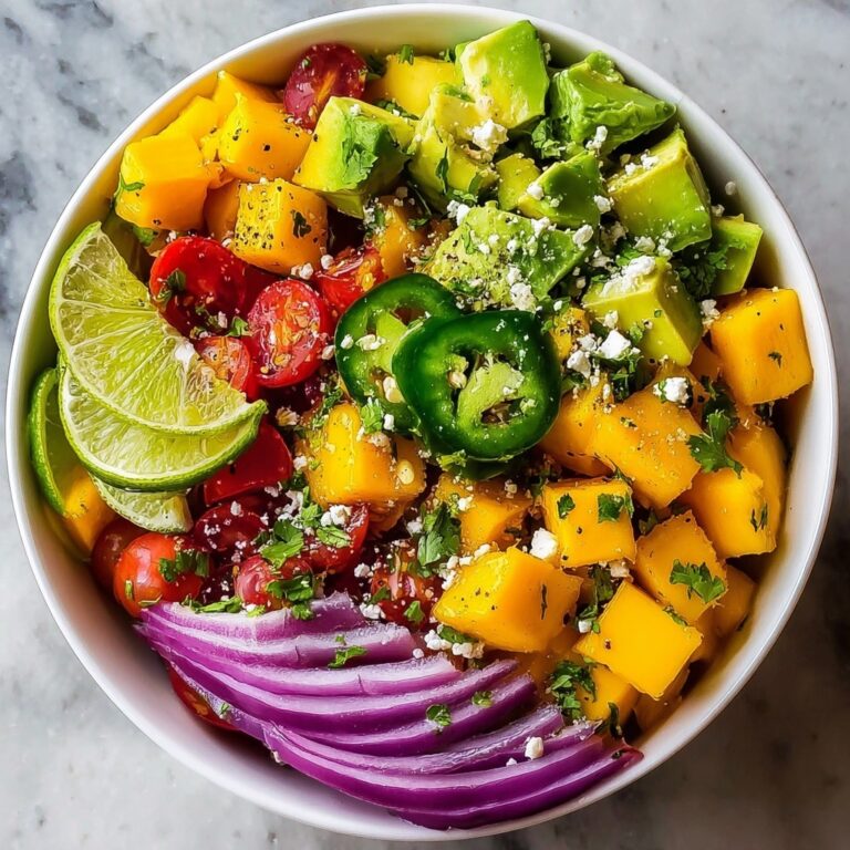 Avocado Mango Salad with Lime Dressing Recipe