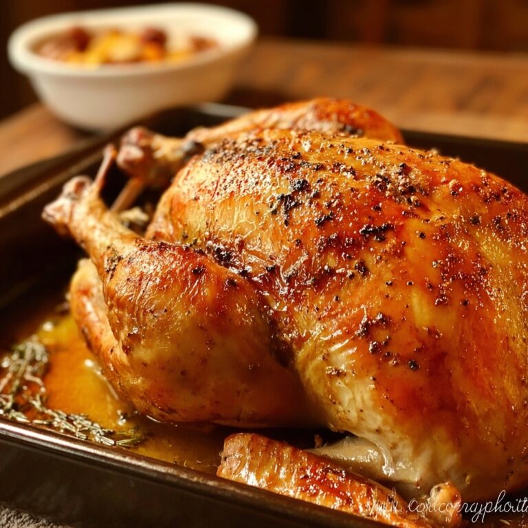 Perfect Roast Turkey with Herb Butter and Aromatic Vegetables Recipe