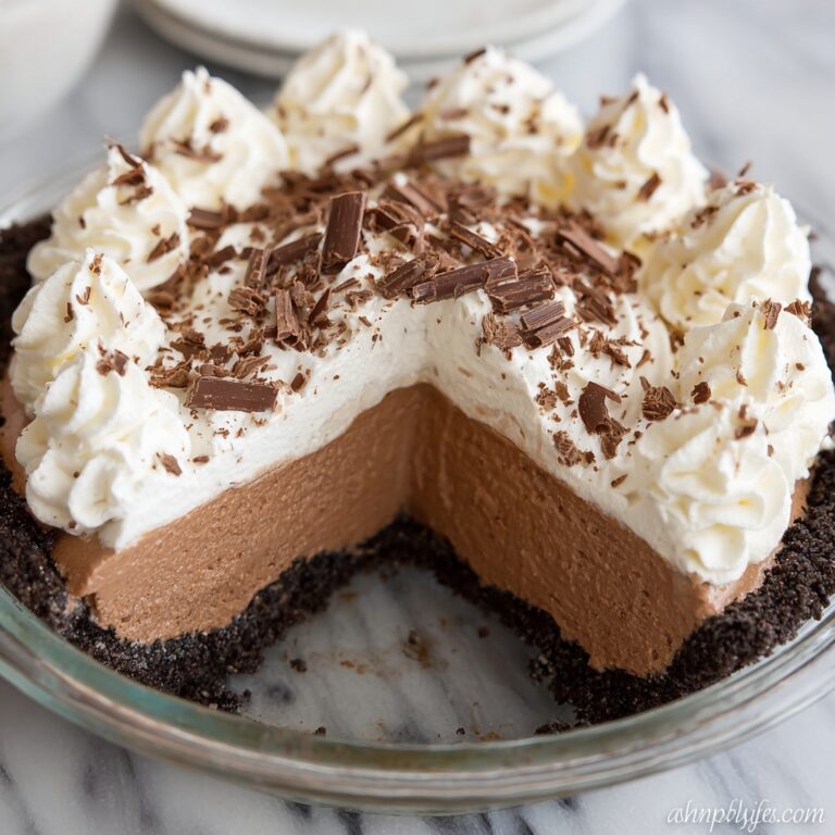 No Bake Chocolate Pudding Pie Recipe
