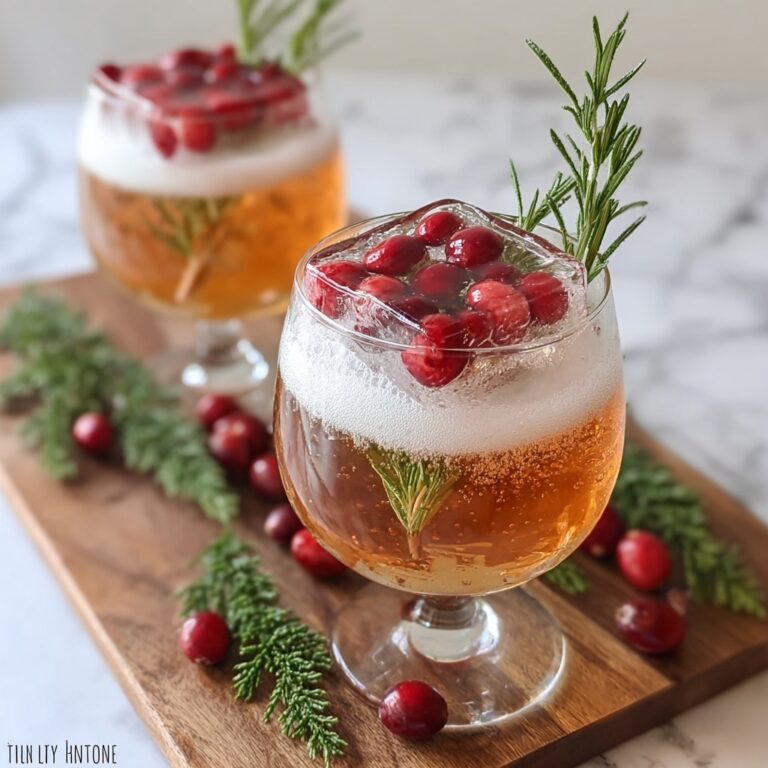 Mistletoe Snowflake Cranberry Champagne Recipe