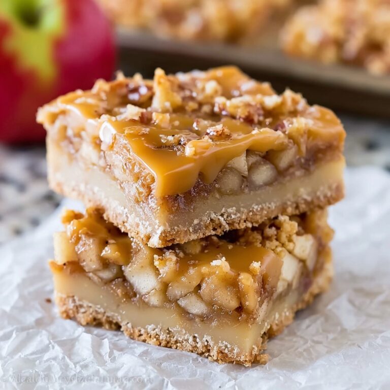 Maple Glazed Apple Blondies Recipe