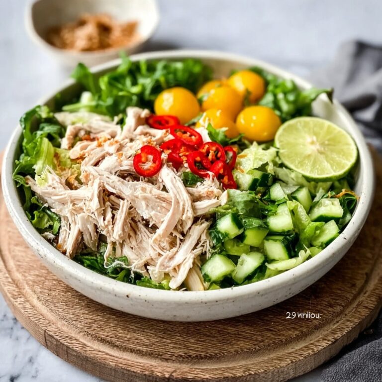 Coconut & Lime Poached Chicken Salad Recipe
