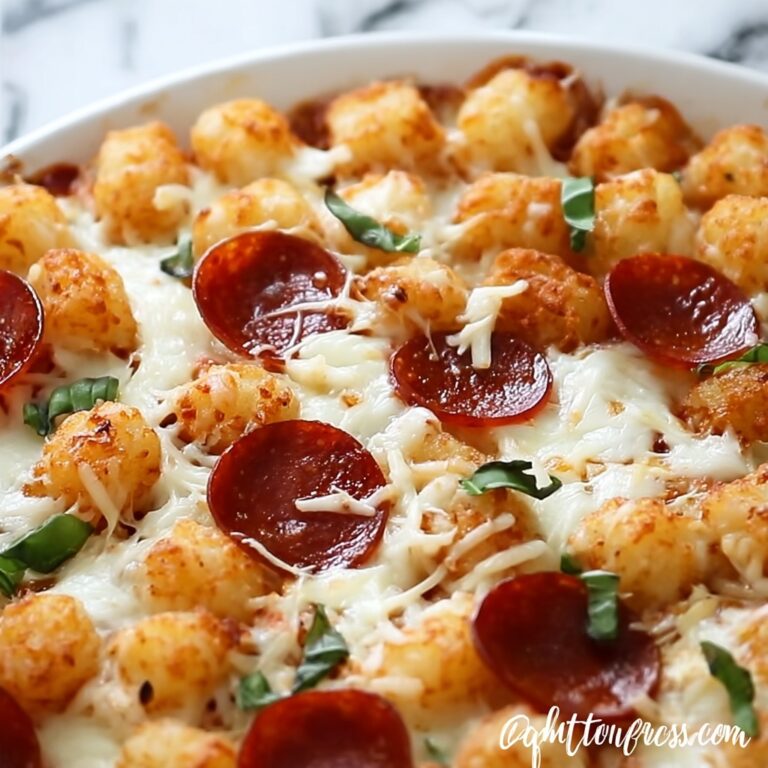 Crispy Pizza Tot Casserole Recipe