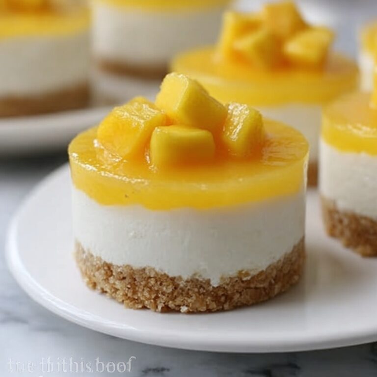 Easy Mini Mango Cheesecakes Recipe
