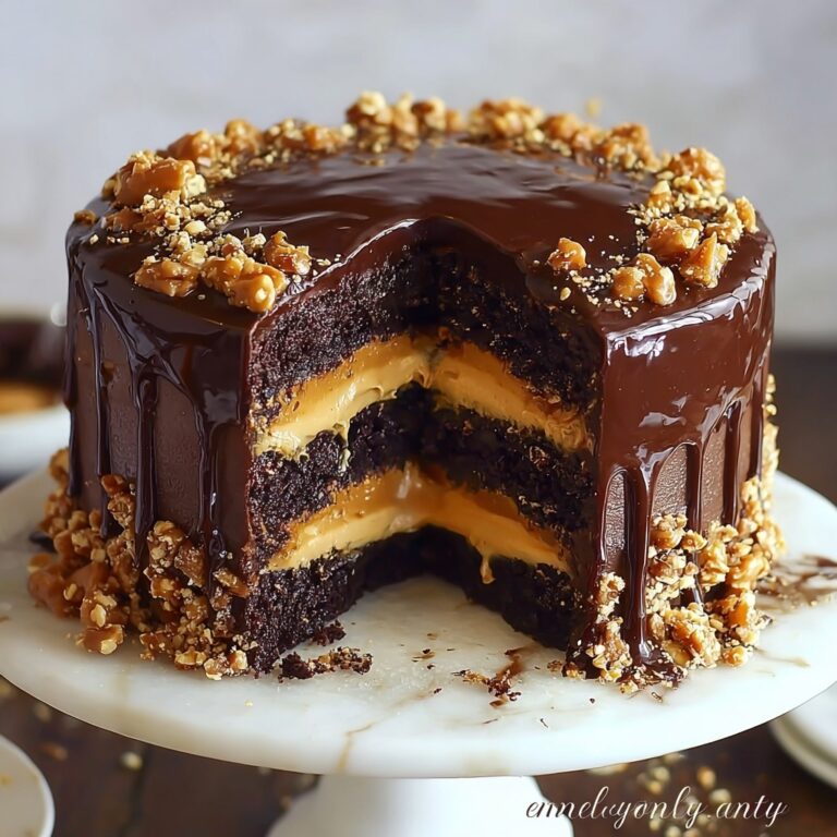 Chocolate Caramel Toffee Crunch Cake Recipe