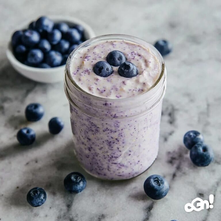 Blueberry Overnight Oats (Easy & Healthy) Recipe