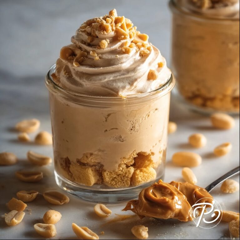 Peanut Butter Mousse with Crunchy Peanuts Recipe