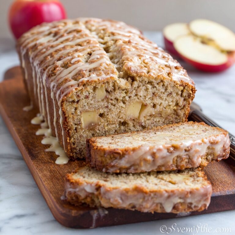 Sourdough Apple Bread with Cinnamon Glaze Recipe