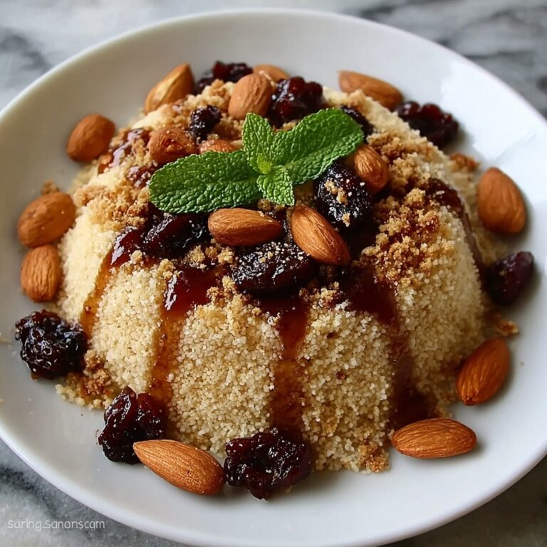 Moroccan Rosewater Almond Couscous Pudding Recipe