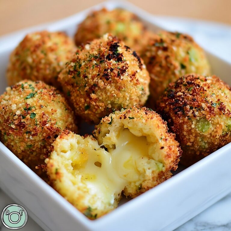 Baked Broccoli Cheese Balls Recipe